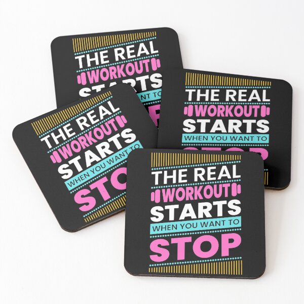 Item preview, The Real Workout Starts When You Want To Stop designed and sold by GeeHanz.