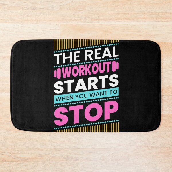 Item preview, The Real Workout Starts When You Want To Stop designed and sold by GeeHanz.