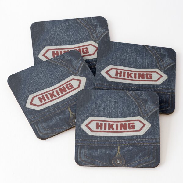 Item preview, Hiking Denim Jacket Patches Hiking aesthetic designed and sold by PastelDumpster.