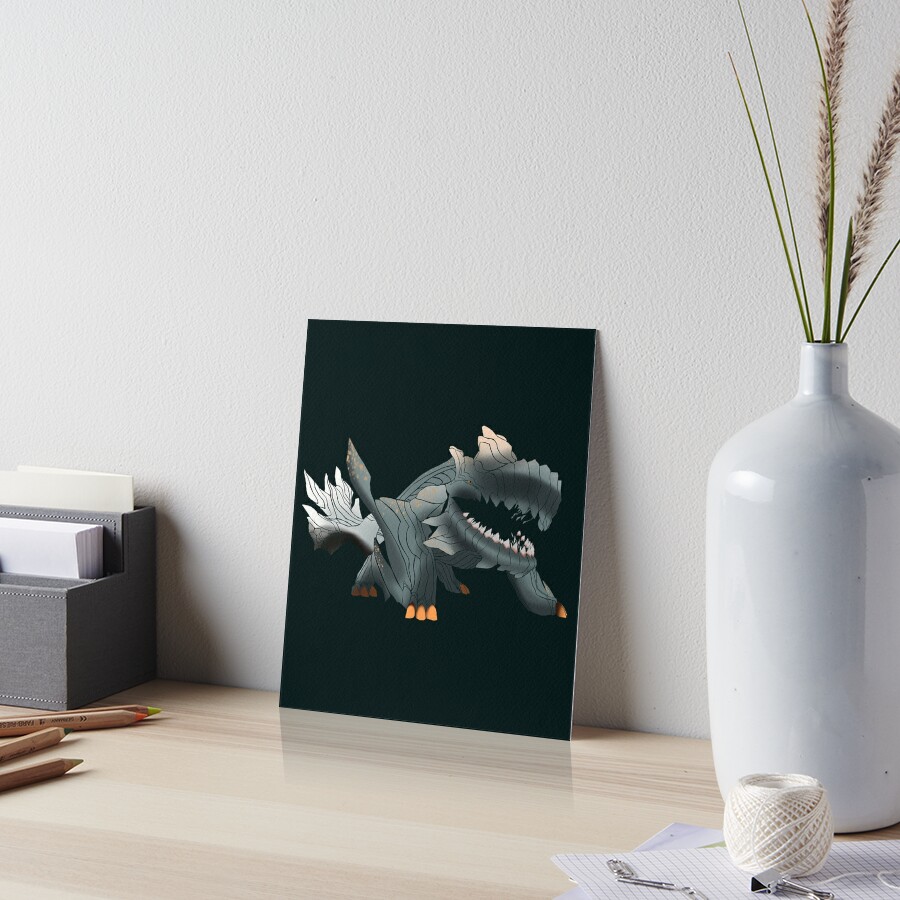 Poborubarumu Monster Hunter Art Board Print By Fantasyhaze Redbubble