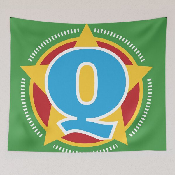 Item preview, Superhero Letter Q. Star and stripes designed and sold by mgulin.