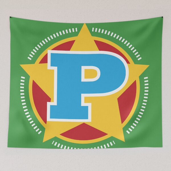 Item preview, Superhero Letter P. Star and stripes designed and sold by mgulin.