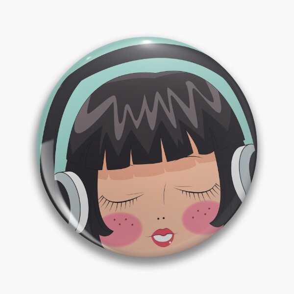 Item preview, Woman Face girl drawing abstract pink abstractface  headphone designed and sold by Queengood.