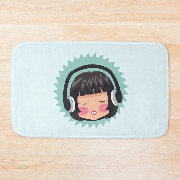 Item preview, Woman Face girl drawing abstract pink abstractface  headphone designed and sold by Queengood.