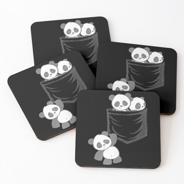 Item preview, For Panda Lovers Cute Kawaii Baby Pandas In Pocket designed and sold by BenjaminJStiff.
