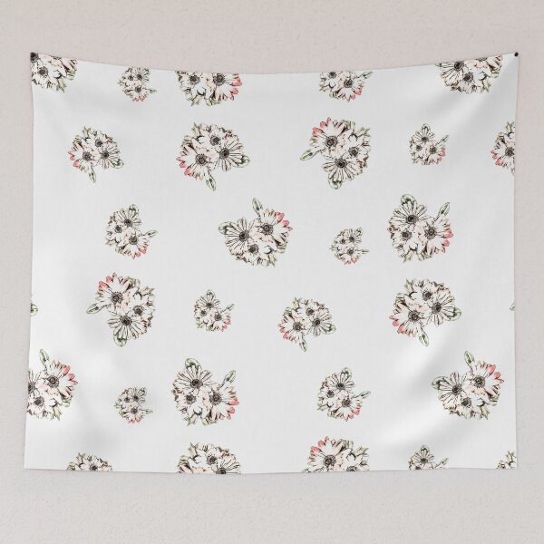 Item preview, Blush Pink Jacquard Floral Sticker Pack designed and sold by Designs By YL.