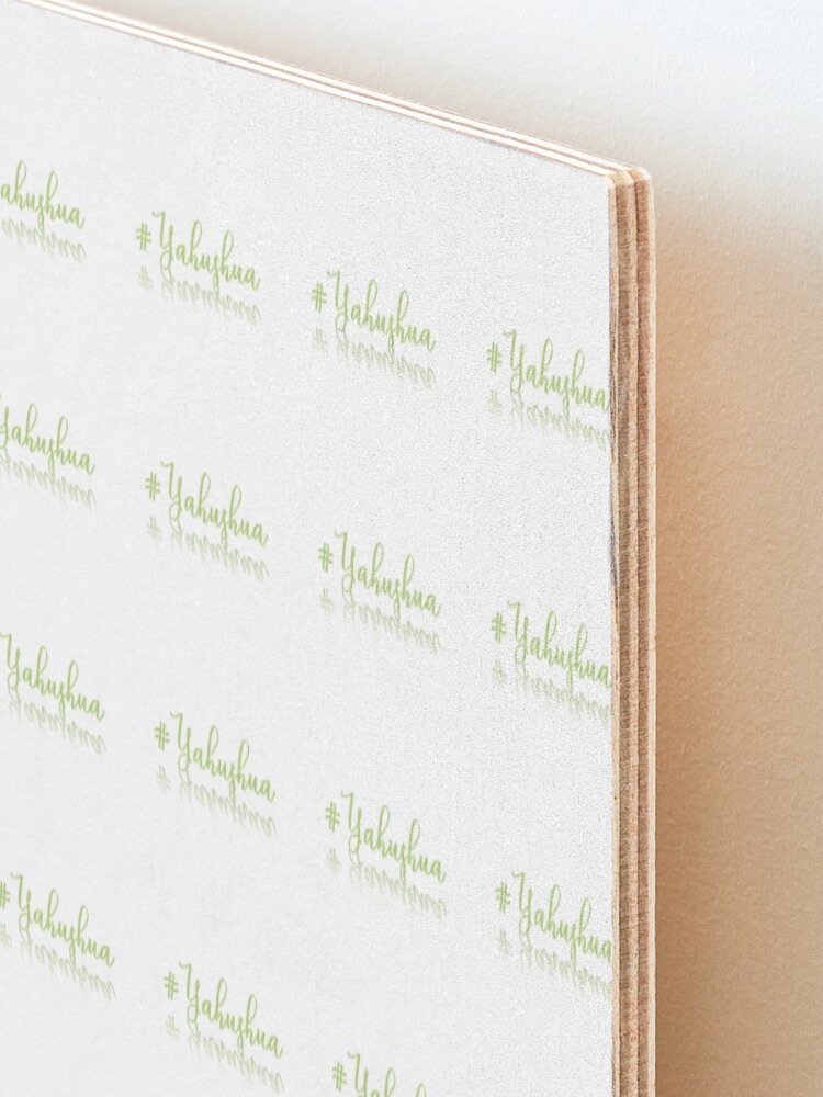 Alternative Ansicht von Hashtag YAHUSHUA Aufgezogener Druck