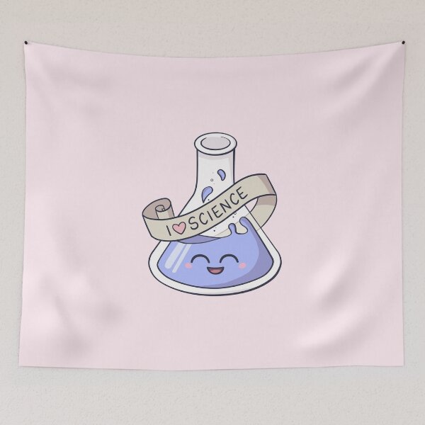 Item preview, I Love Science - Cute Laboratory Flask designed and sold by cutescience.