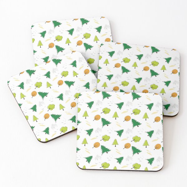 Item preview, Seasons. Green and orange trees. Bright graphic print. designed and sold by Irinakurta.