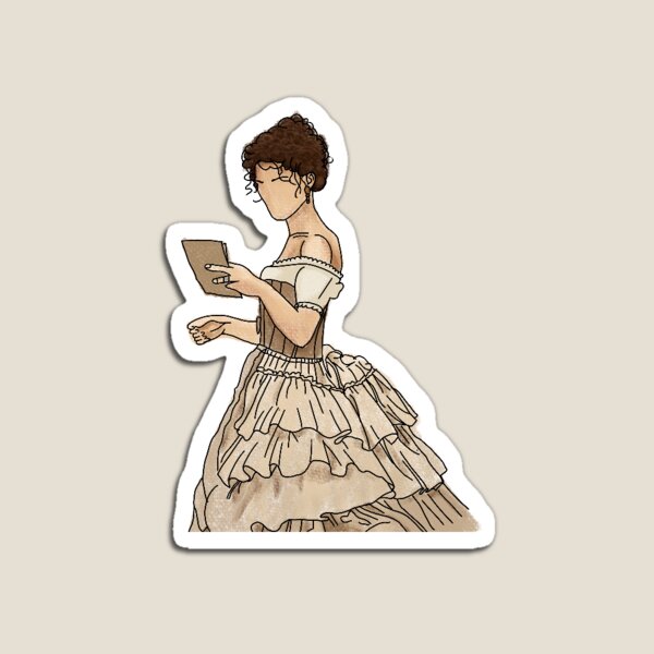 Aperçu de l'œuvre Robe aquarelle Anna Karenina créée et vendue par drawnbybailey.
