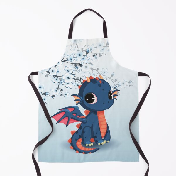 Item preview, Cute Red Blue Chibi Manga Dragon designed and sold by Nina Baydur.