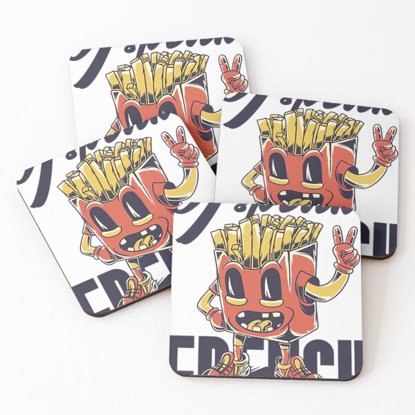 Item preview, Funny french fries character illustration designed and sold by cumarto119.