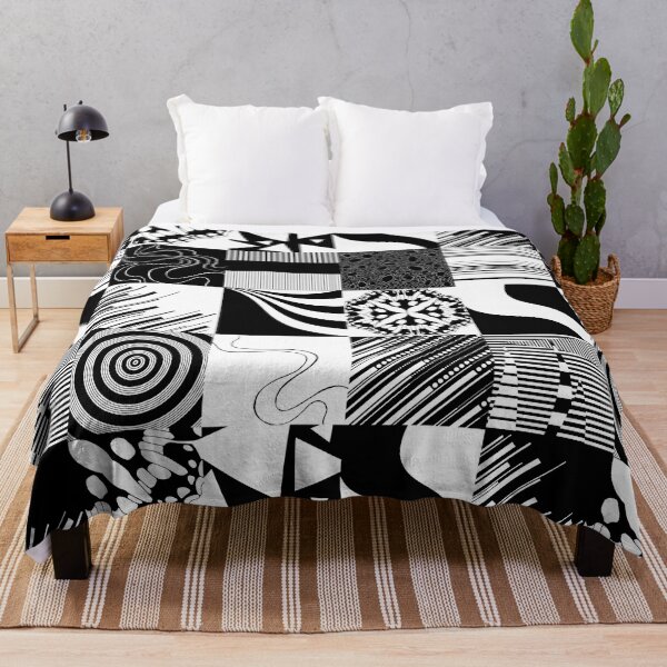 Item preview, Patchwork Patterns - Black and White designed and sold by LAEC-Shop.