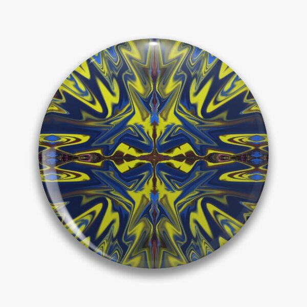 Item preview,  Kallexos-Design- Yellow in Blue Star- Hippie Fantasy Design designed and sold by Kallexos.
