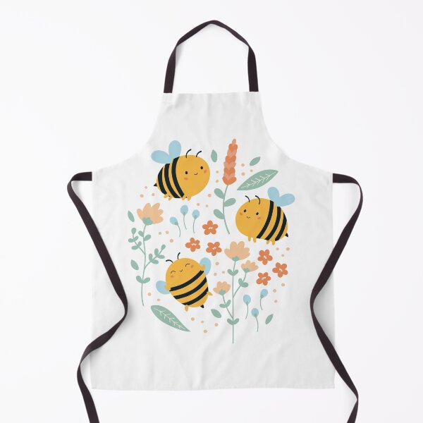 Aperçu de l'œuvre Abeilles mignonnes dans les fleurs créée et vendue par VerboShop.
