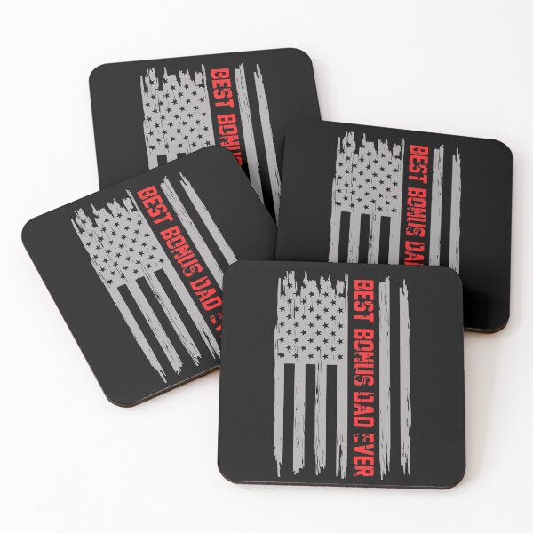 Item preview, Best Bonus Dad Ever Father's day 4th of July distressed American Flag designed and sold by oussama dif.