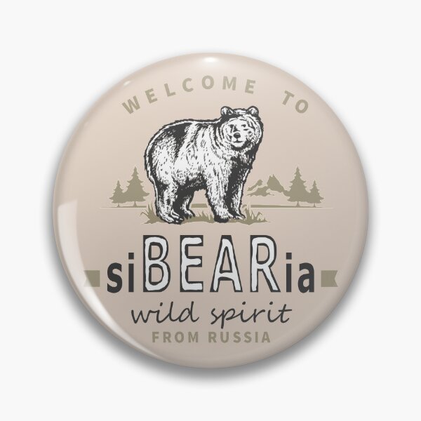Item preview, Welcome to Siberia with bear from Russia, creme edition designed and sold by bye-then.