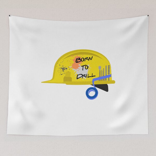 Item preview, Born to Drill - hard hat  designed and sold by OffensiveTCG.