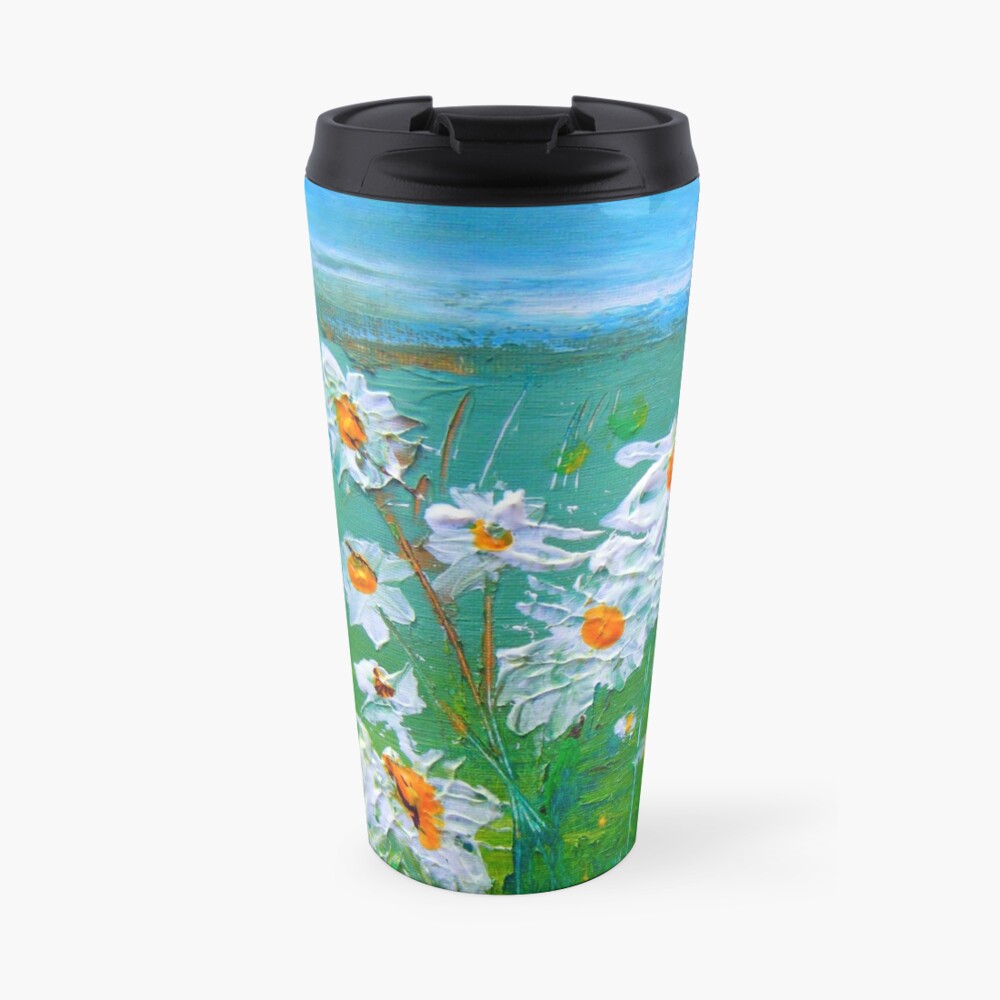 Meadow Daisies Travel Mug