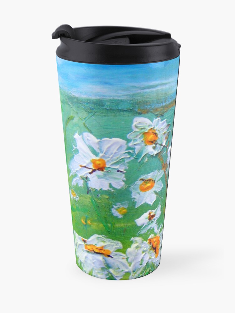 Alternate view of Meadow Daisies Travel Mug