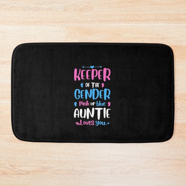 Item preview, Keepr of the gender Pink of Blue auntie loves you baby reveal party gift designed and sold by oussama dif.