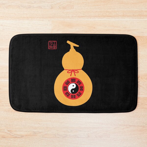 Item preview, Yin Yang (陰陽) Bagua (八卦) Feng Shui (風水) - Chinese Gourd Bottle (葫蘆) - On Black designed and sold by STUDIO-72.