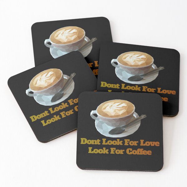 Aperçu de l'œuvre ne cherche pas l'amour cherche le café créée et vendue par November17th.