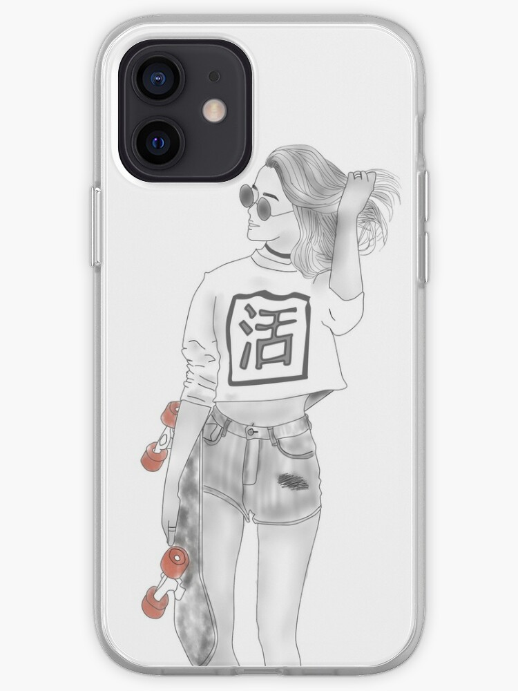 Coque Iphone Tumblr Inspired Skater Girl Par Taewithkookies Redbubble