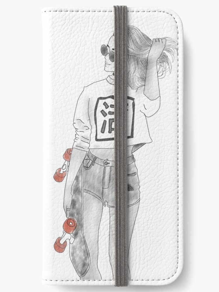 Tumblr Inspired Skater Girl Iphone Wallet By Taewithkookies