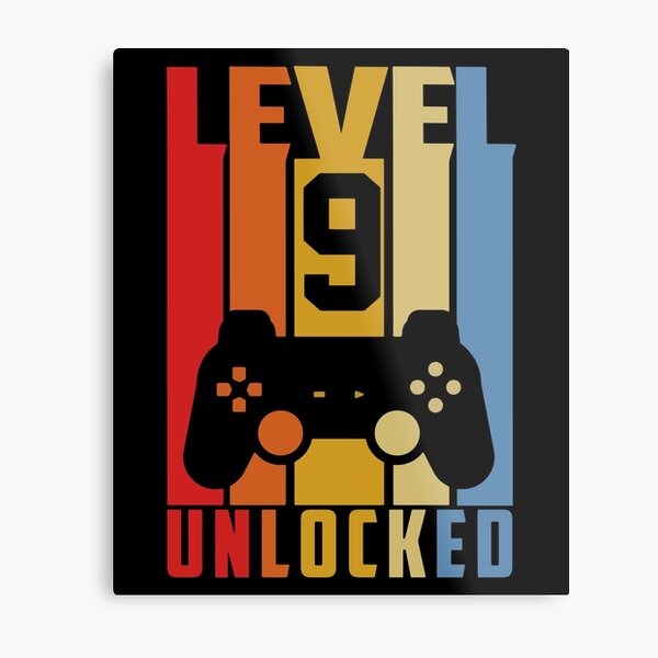 Level 39 Unlocked Funny Gaming Metal Print