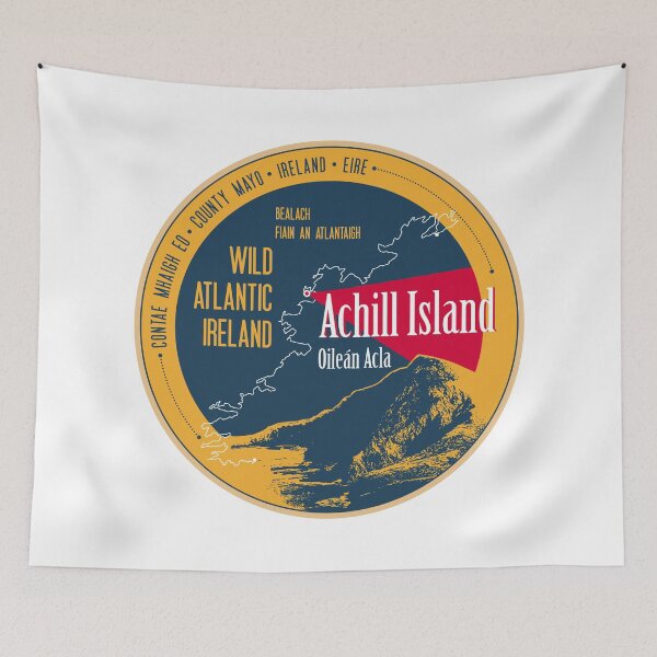 Item preview, Achill Island Mayo Ireland T-Shirt Sticker designed and sold by ROADTROOPER.