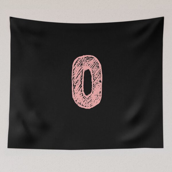 Item preview, Chalk pink O designed and sold by Stickr-boutiq.