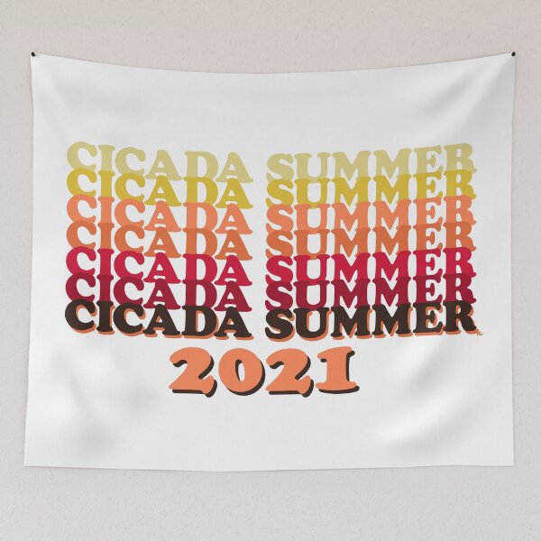 Item preview, Cicada Summer - Sunset designed and sold by The White Bat.