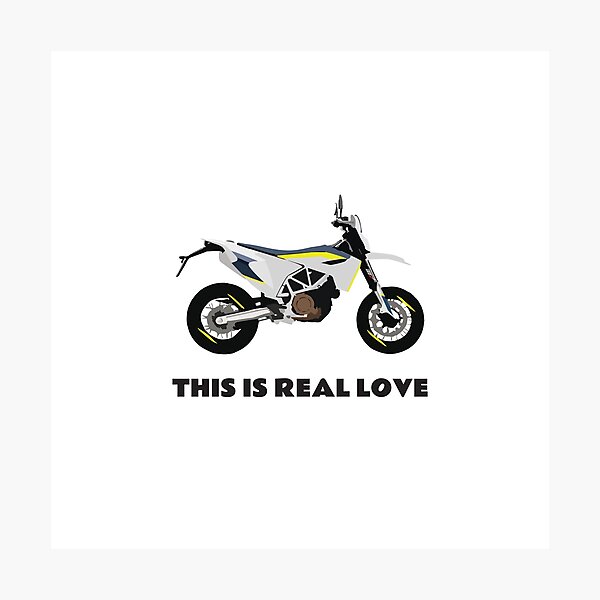 Aperçu de l'œuvre C'est une vraie citation d'amour Moto Husqvarna 701 créée et vendue par WiredDesigns.
