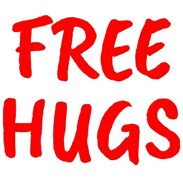 Artwork thumbnail, Free Hugs Text Lettering Calligraphy Design by Urban-Lettering