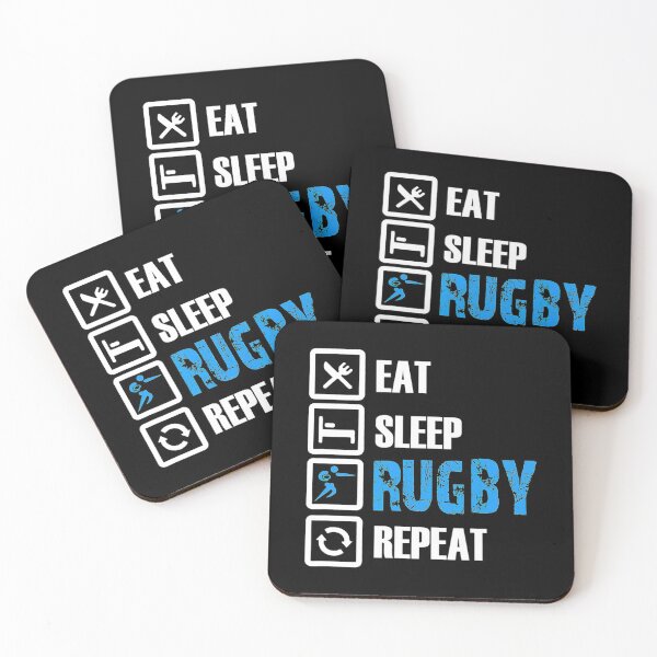 Item preview, Funny Rugby Apparel Eat Sleep Rugby Repeat  designed and sold by bale2014.