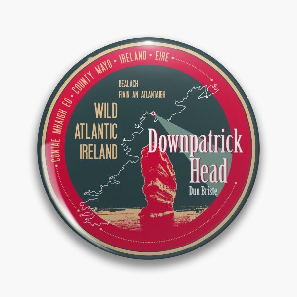 Item preview, Downpatrick Head Mayo Ireland T-Shirt Sticker designed and sold by ROADTROOPER.