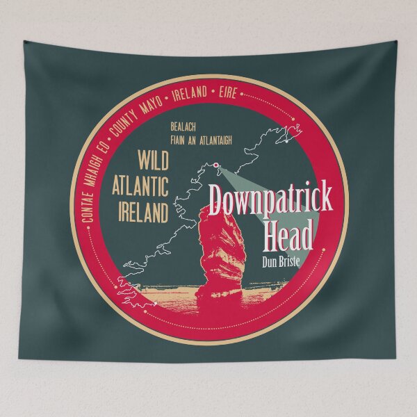 Item preview, Downpatrick Head Mayo Ireland T-Shirt Sticker designed and sold by ROADTROOPER.