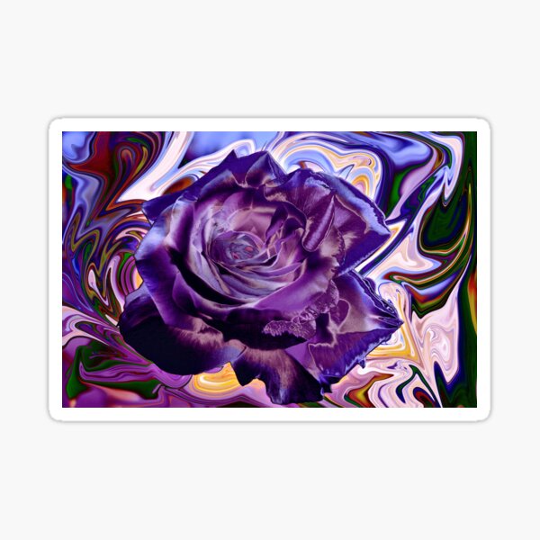 Violet Rose Velveted Sticker