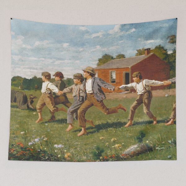 Item preview, Vintage school children playing designed and sold by BorneowithLove.