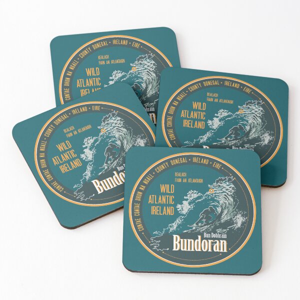 Item preview, Bundoran Donegal Ireland T-Shirt Sticker  designed and sold by ROADTROOPER.
