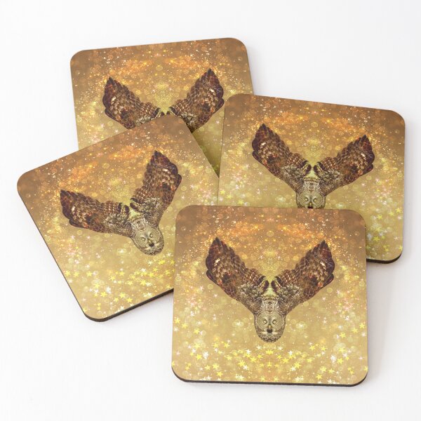 Item preview, Golden Great Grey Owl designed and sold by locustgirl.
