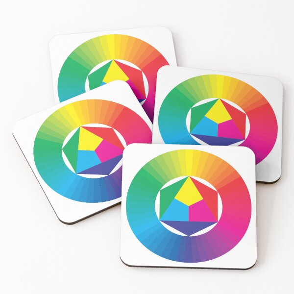 Item preview, CMYK (subtractive/pigment) color wheel | White background designed and sold by SushiPhobia.