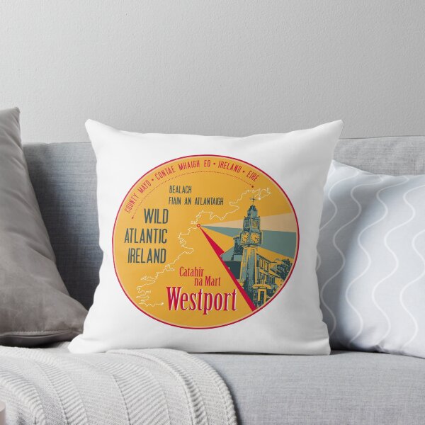 Item preview, Westport County Mayo Ireland T-Shirt Sticker designed and sold by ROADTROOPER.