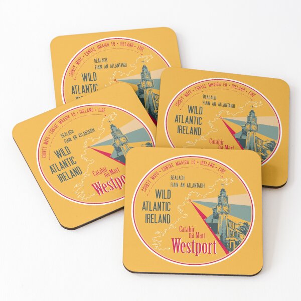Item preview, Westport County Mayo Ireland T-Shirt Sticker designed and sold by ROADTROOPER.