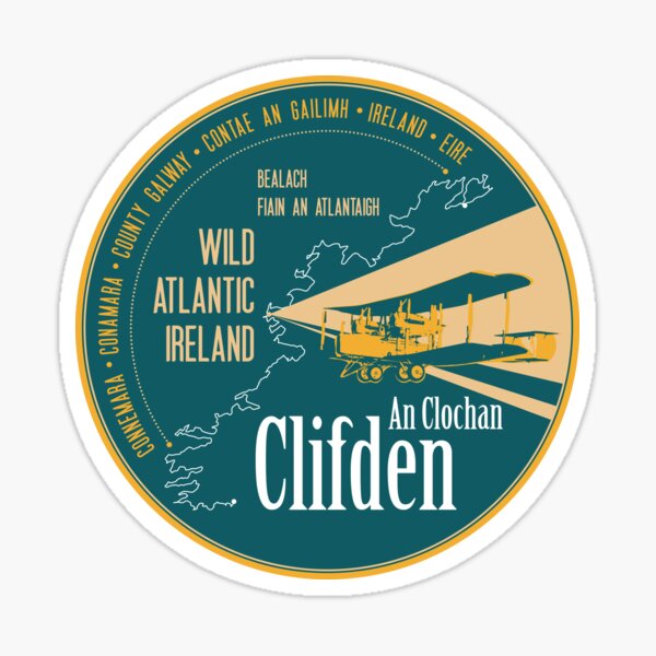 Item preview, Clifden Galway Ireland T-Shirt Sticker designed and sold by ROADTROOPER.