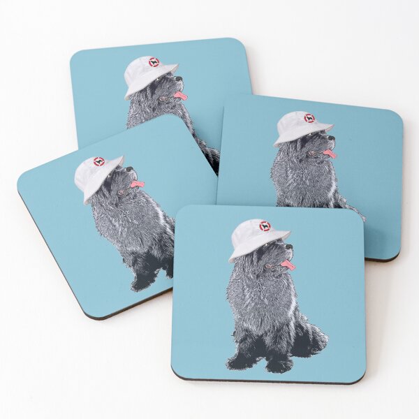 Item preview, Newfie with Bucket Hat designed and sold by Christine Mullis.