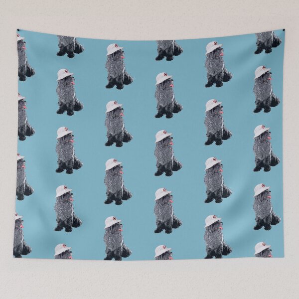Item preview, Newfie with Bucket Hat designed and sold by Christine Mullis.
