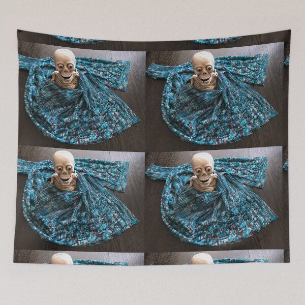 Item preview, Skulls Get Cold Too designed and sold by Rebel Purl.