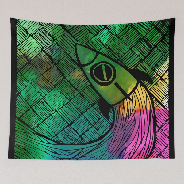 Item preview, Little Retro Rocket designed and sold by katemargoli.